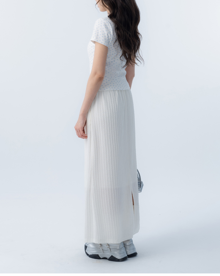 ケーブル編みストレートスカート 3色展開