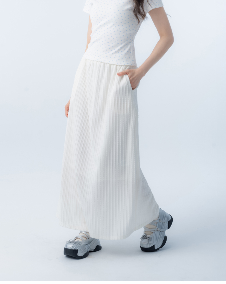 ケーブル編みストレートスカート 3色展開