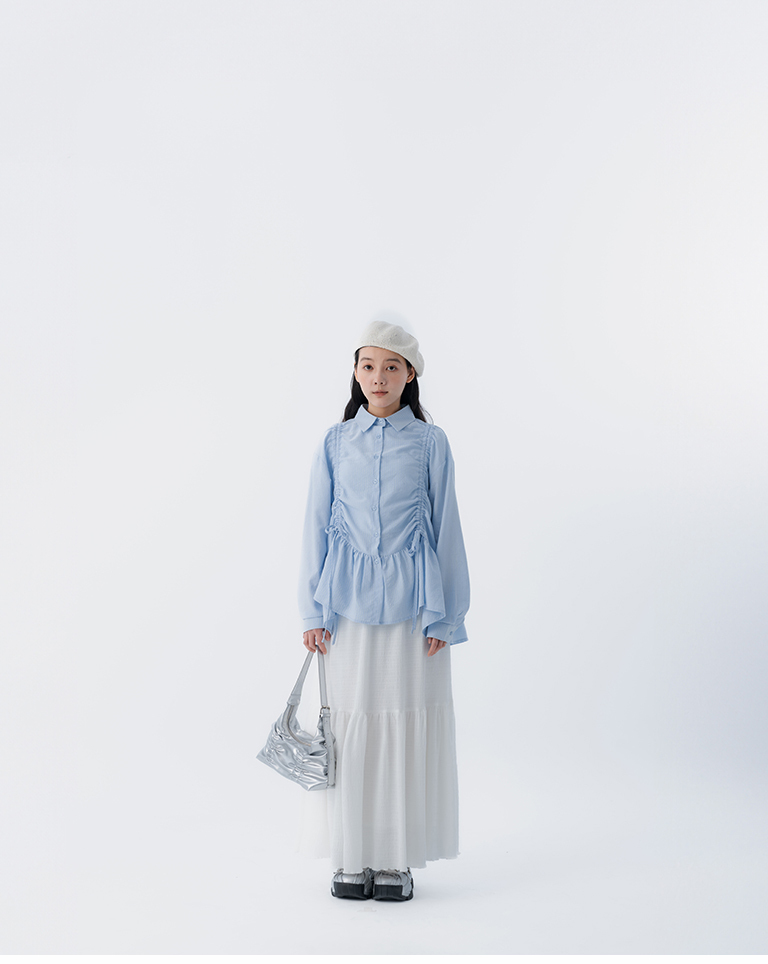 ジャカードティアードスカート 3色展開