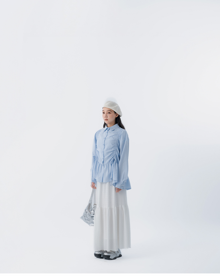 ジャカードティアードスカート 3色展開