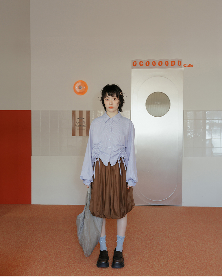 ダブルチュールミディスカート 3色展開