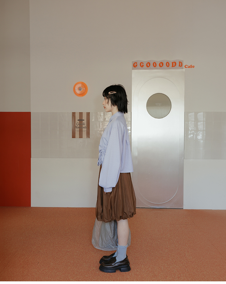 ダブルチュールミディスカート 3色展開