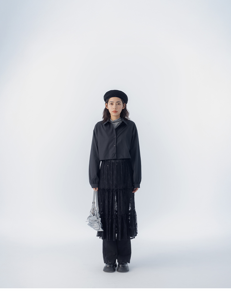 レースシアーバルーンスカート 2色展開