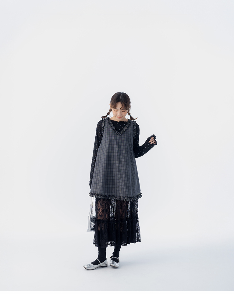 レースシアーバルーンスカート 2色展開