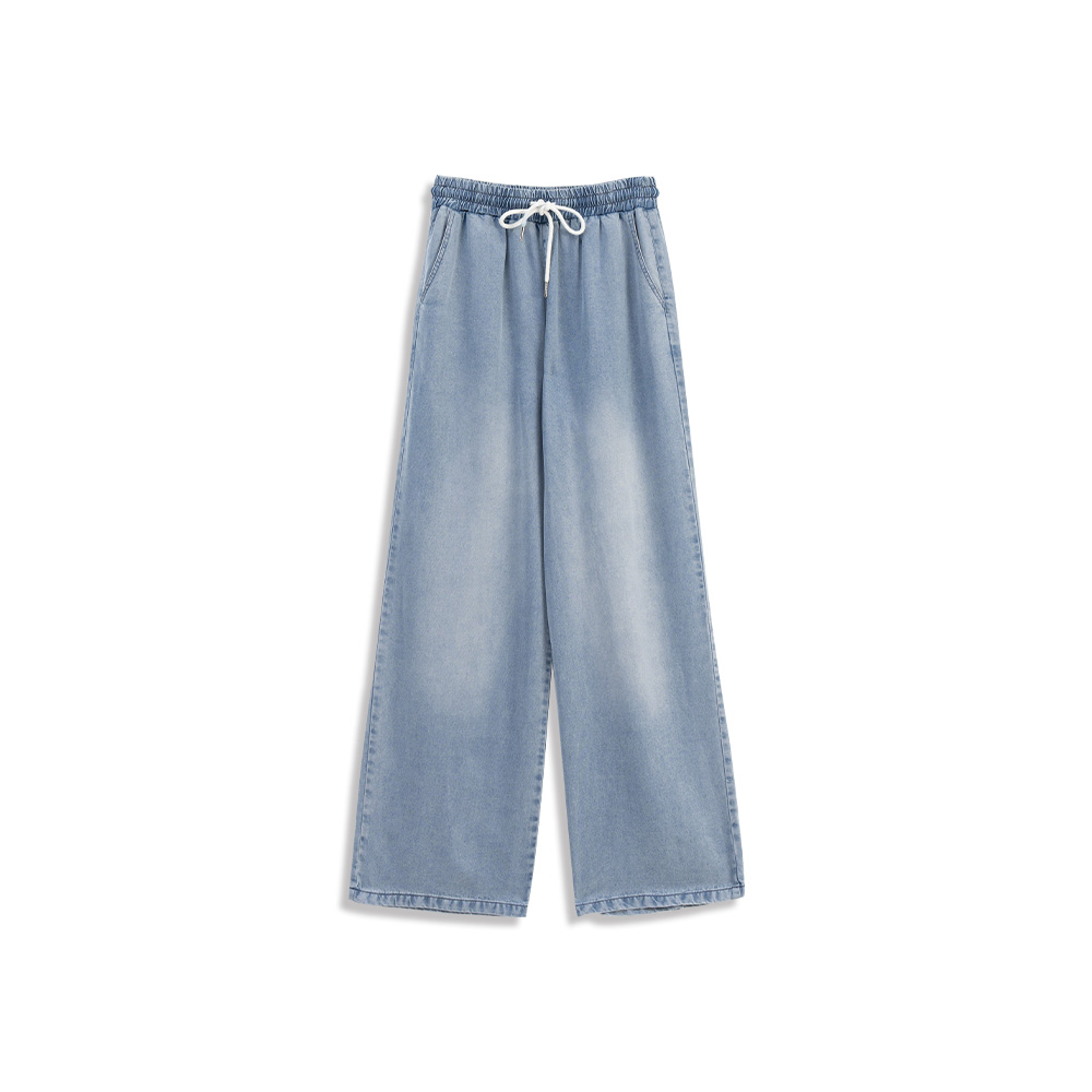 ドローストリングデニムパンツ S/M