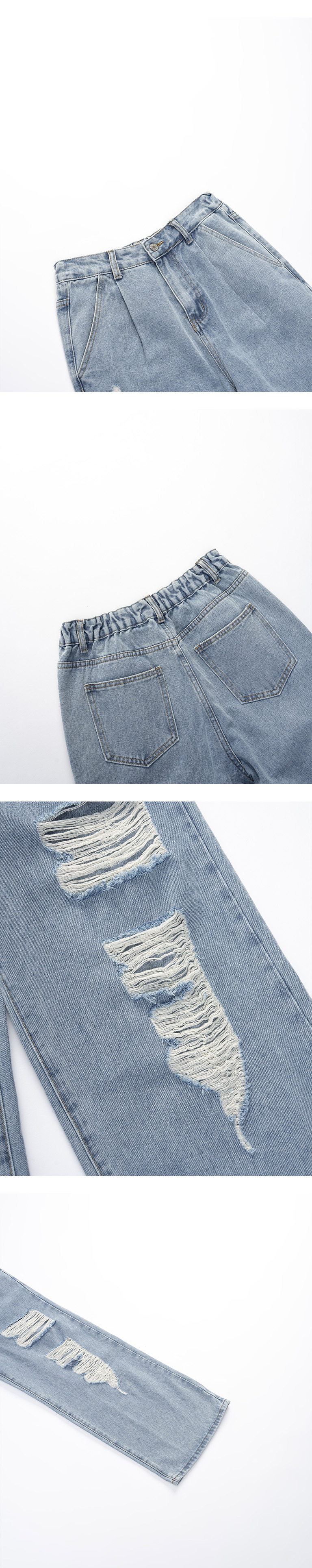 ダメージデニムパンツ S/M