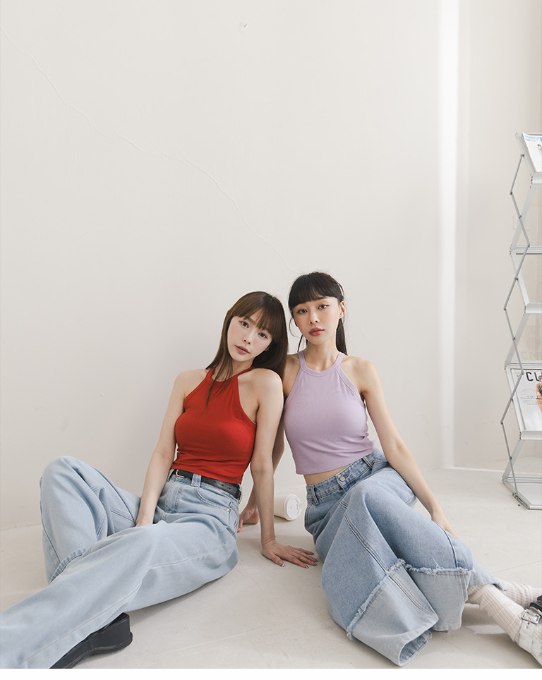 ローライズデニムパンツ 2色展開 S/M/L