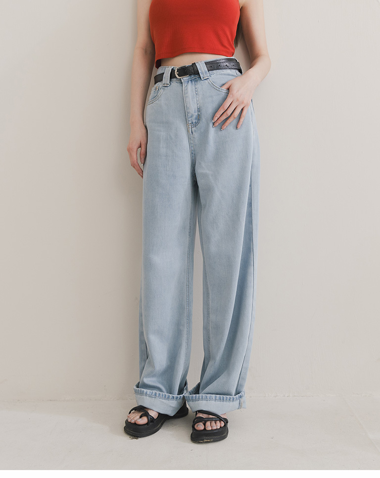 ローライズデニムパンツ 2色展開 S/M/L