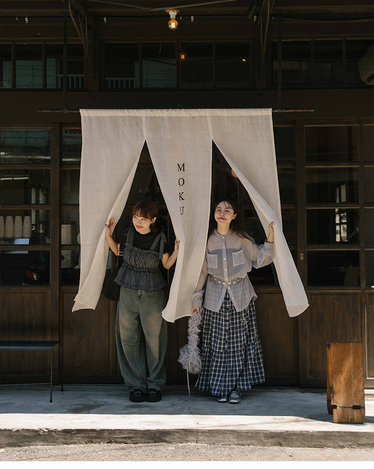 ウォッシュドデニムタックバルーンパンツ