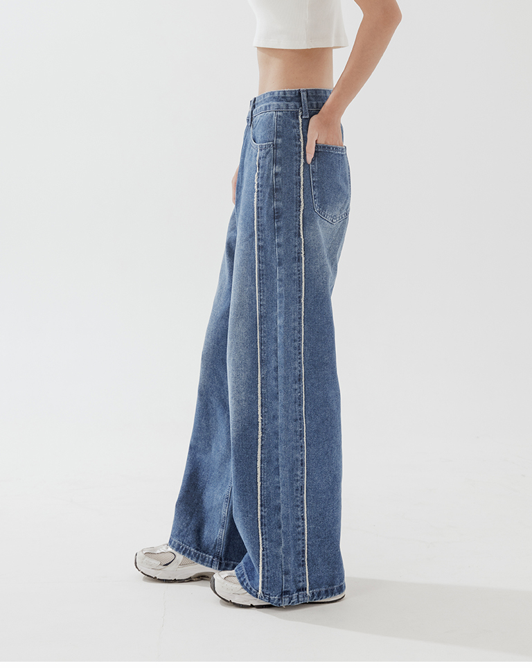 ワイドデニムパンツ