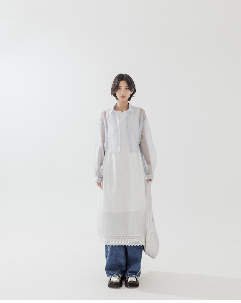 ワイドデニムパンツ