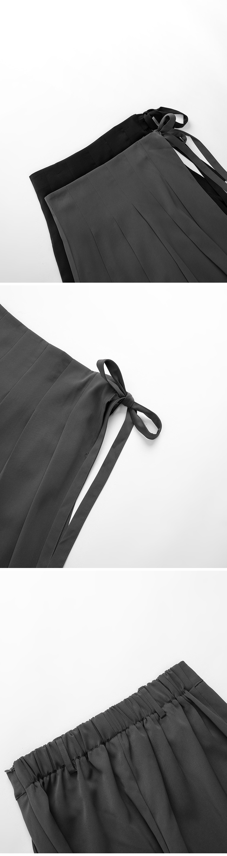 プリーツスカートーピーススラックス  2色展開