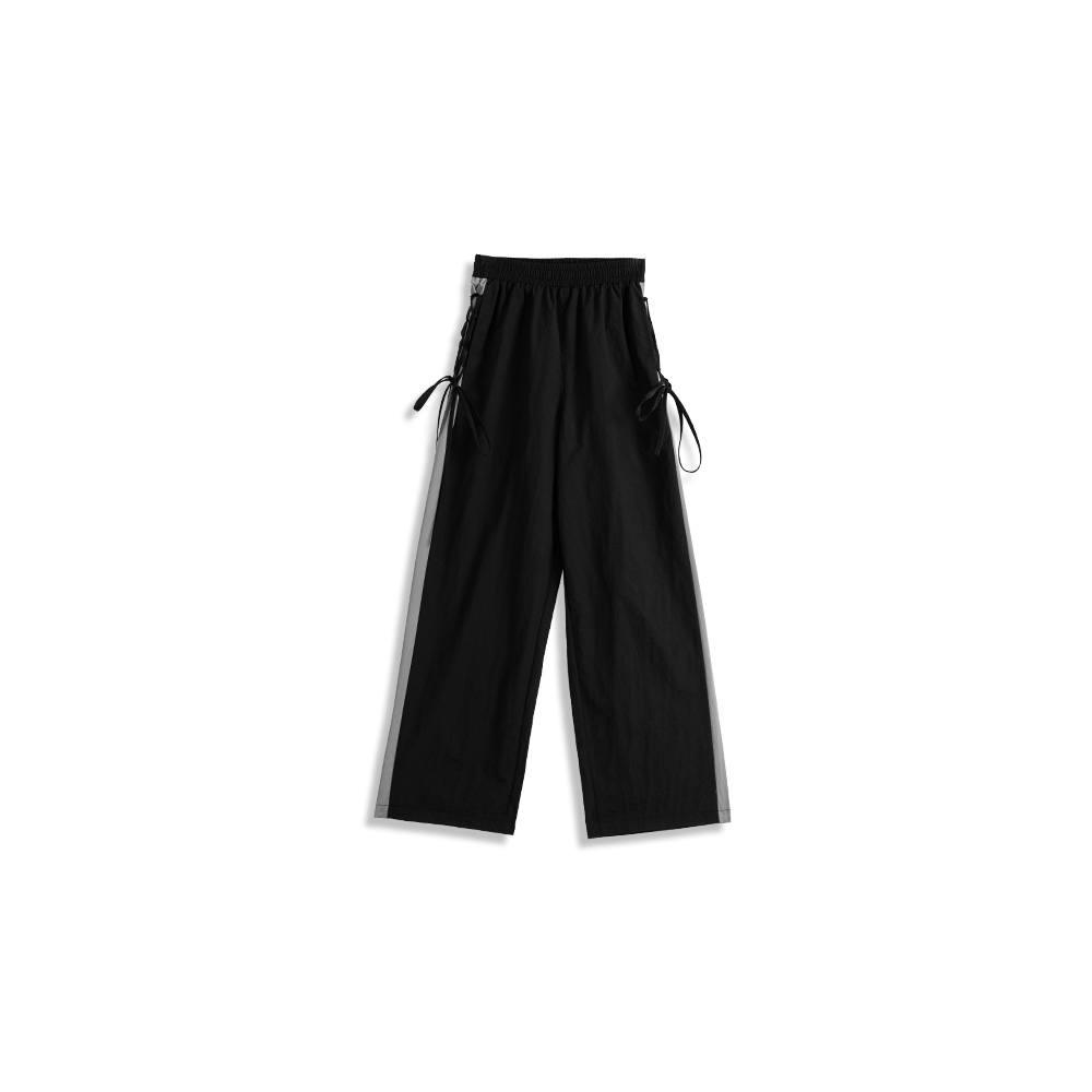 サイドラインリボンレースアップパンツ 2色展開