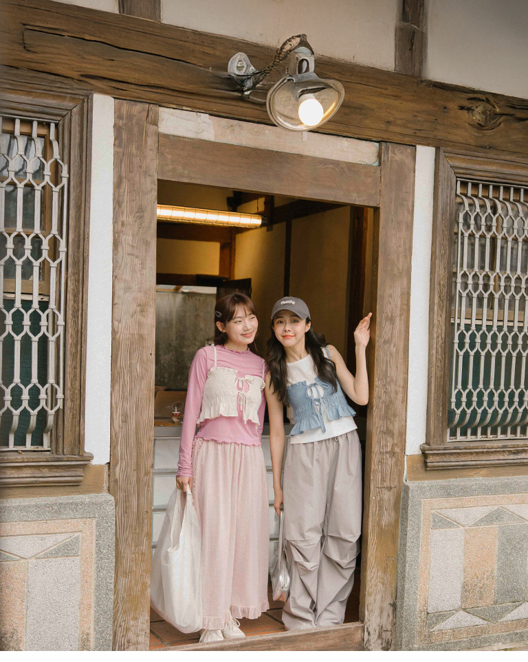 抽繩タックカーゴパンツ 2色展開