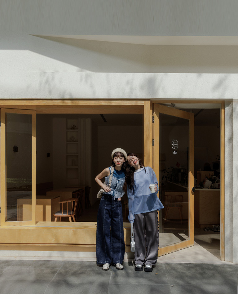 サテンサイドフリルスラックス S/M 04101936