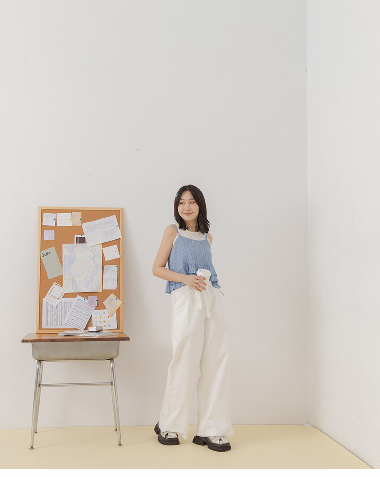 ツイルワイドパンツ 2色展開