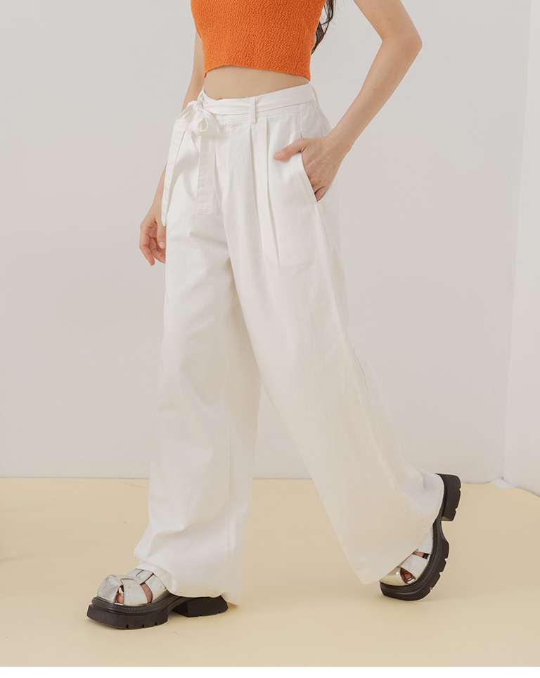 ツイルワイドパンツ 2色展開