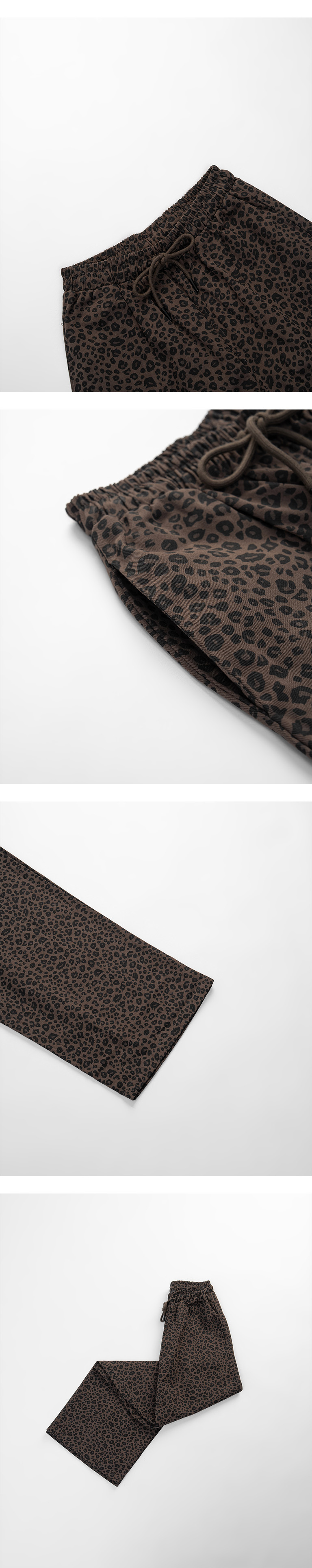 豹柄ドロストストレートパンツ S/M/L