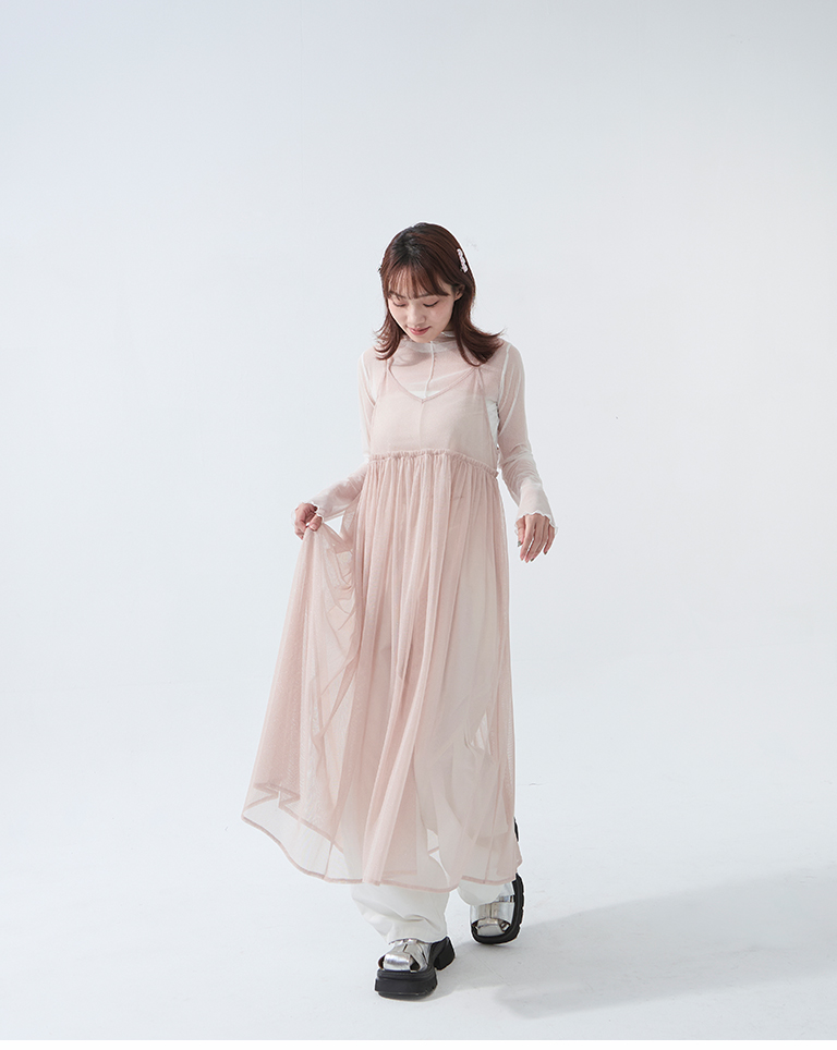 プリーツデザインキャップドパンツ2色展開