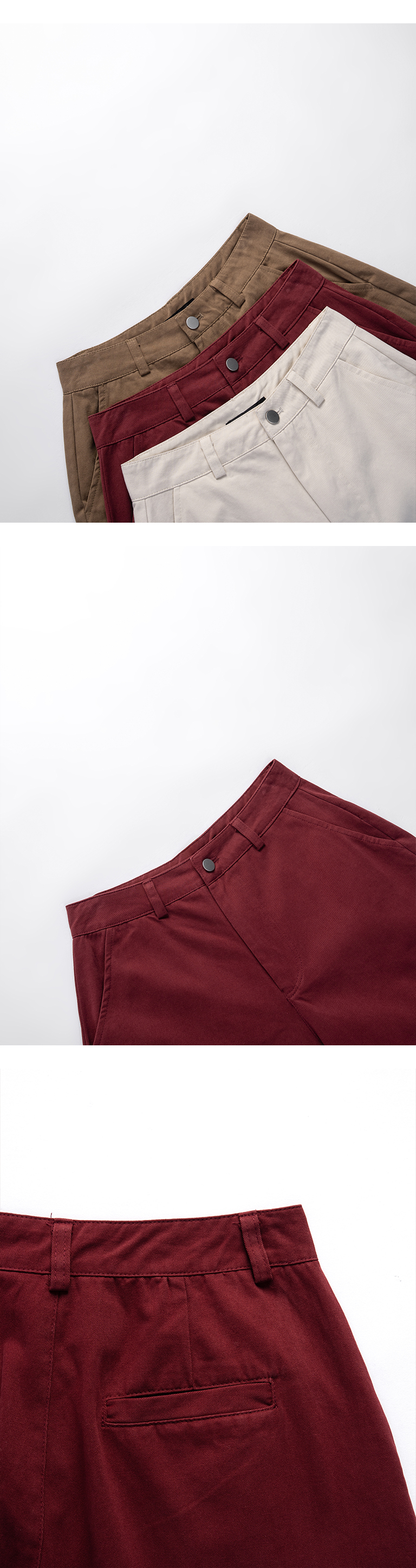 マル型パンツ 3色展開