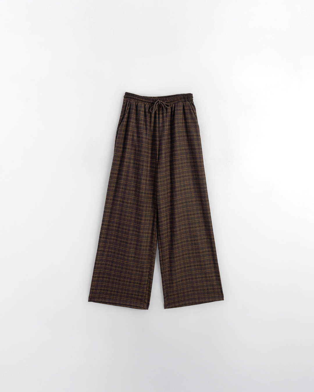 チェックウールパンツ