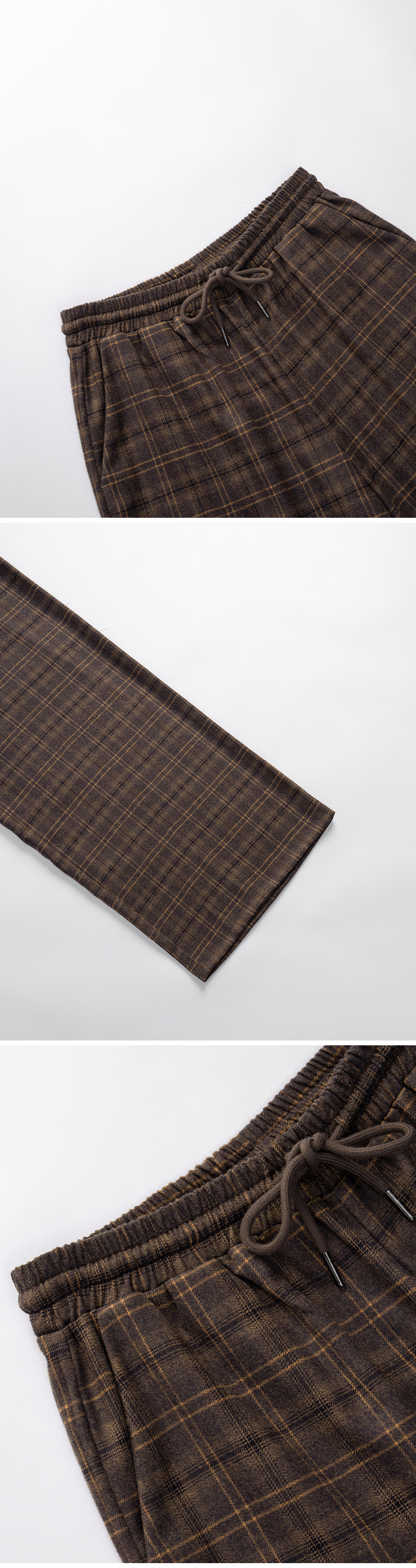 チェックウールパンツ