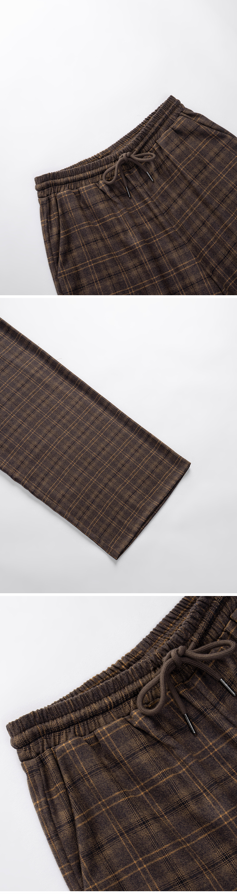 チェックウールパンツ