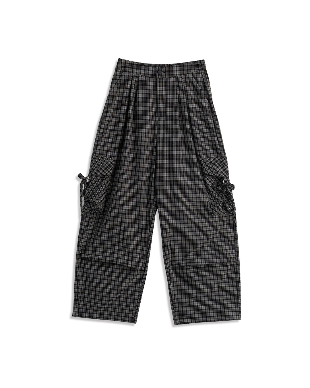 チェックポケットストレートパンツ 2色展開