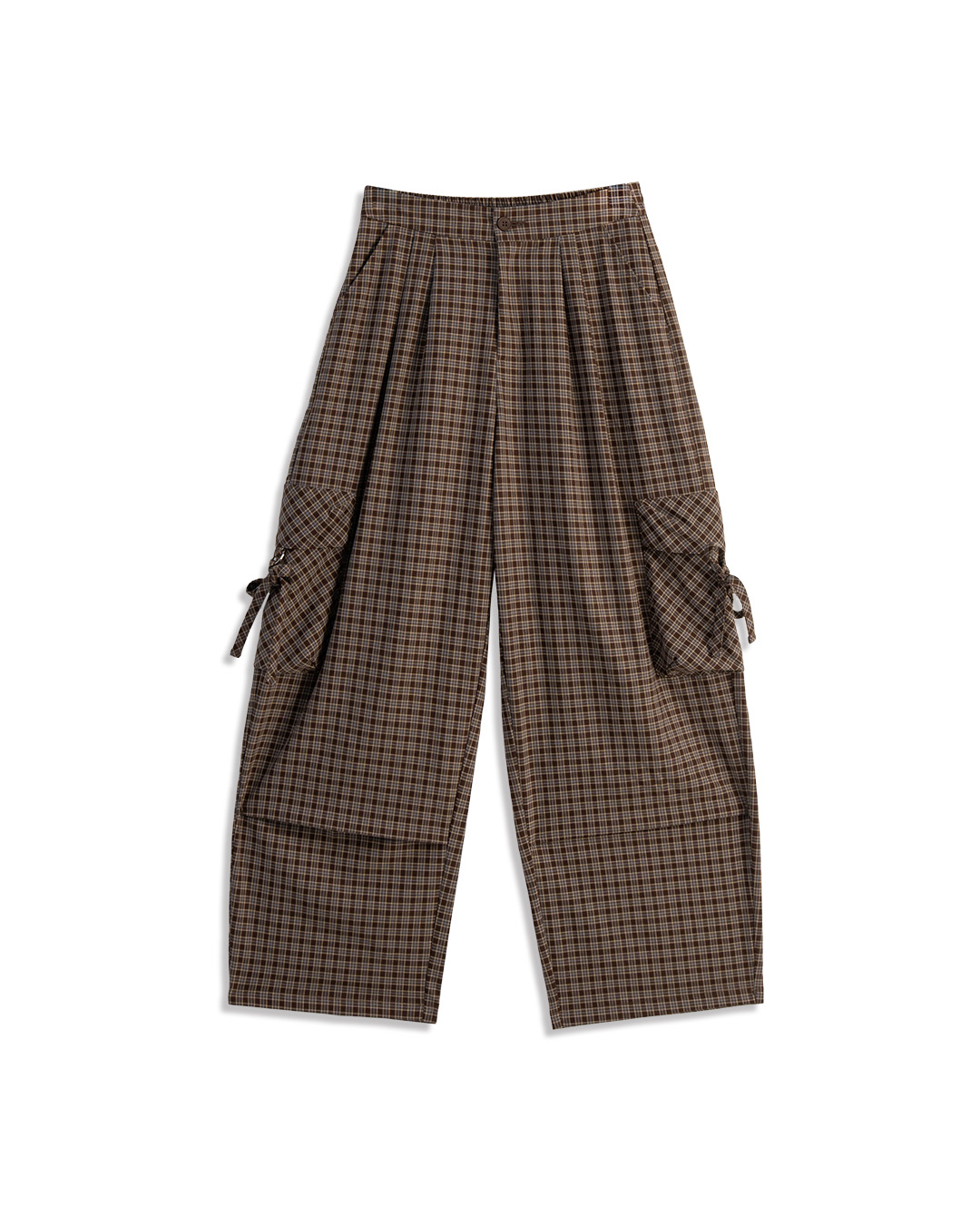 チェックポケットストレートパンツ 2色展開