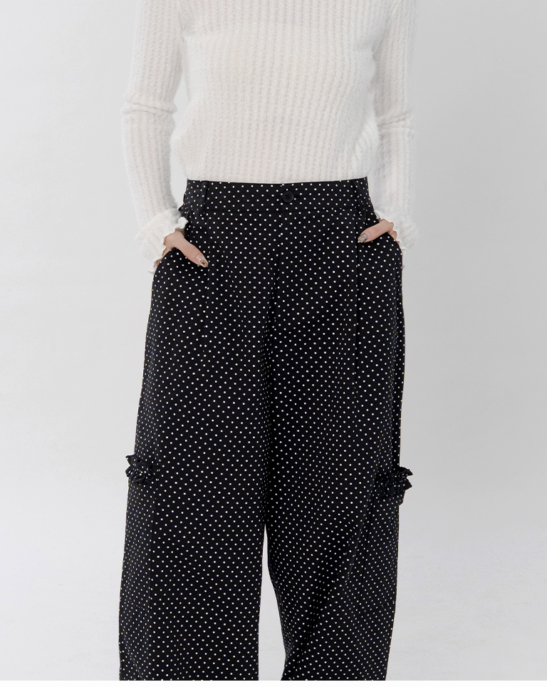 ドットフリルポケットパンツ 2色展開