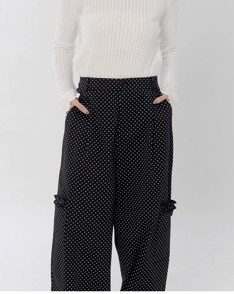 ドットフリルポケットパンツ 2色展開