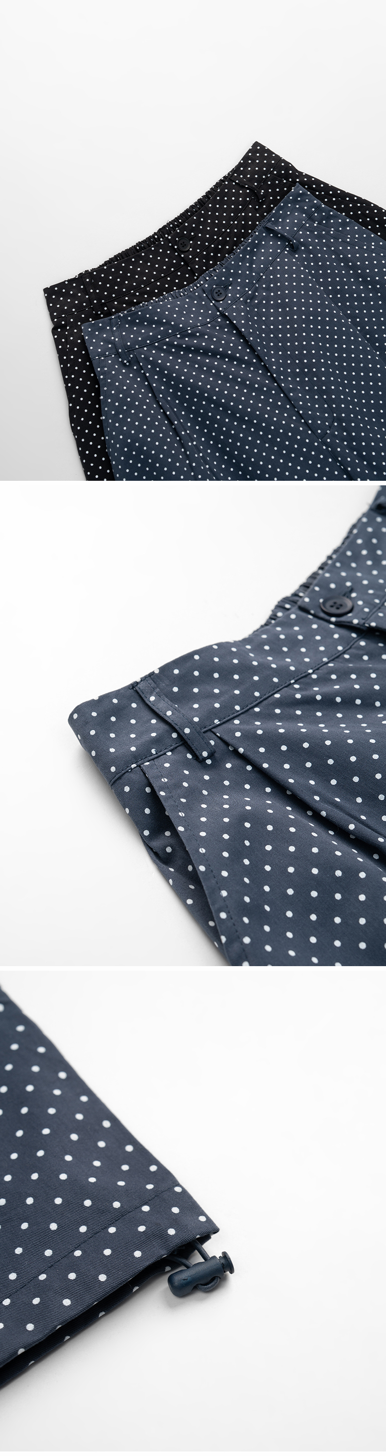 ドットフリルポケットパンツ 2色展開