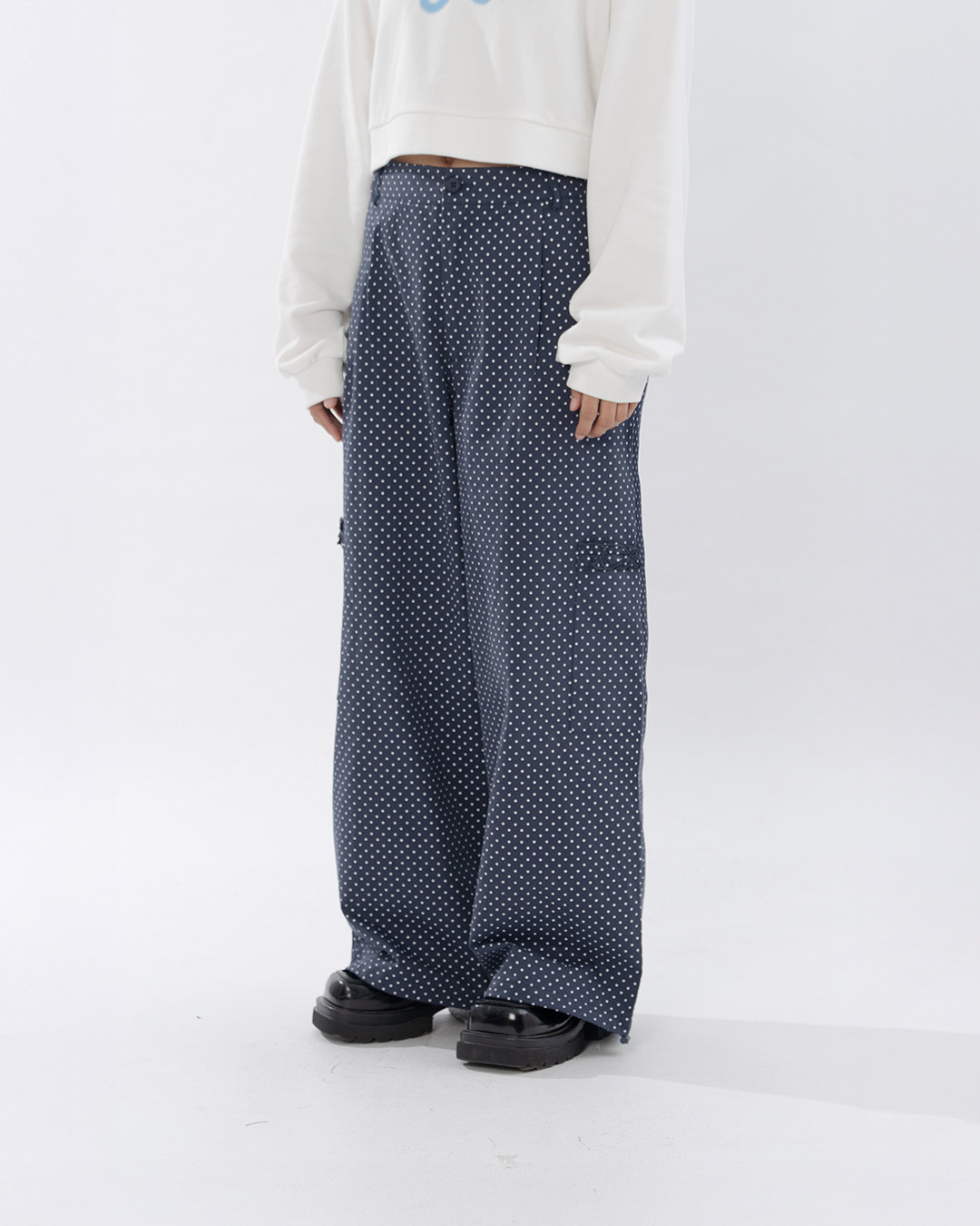 ドットフリルポケットパンツ 2色展開