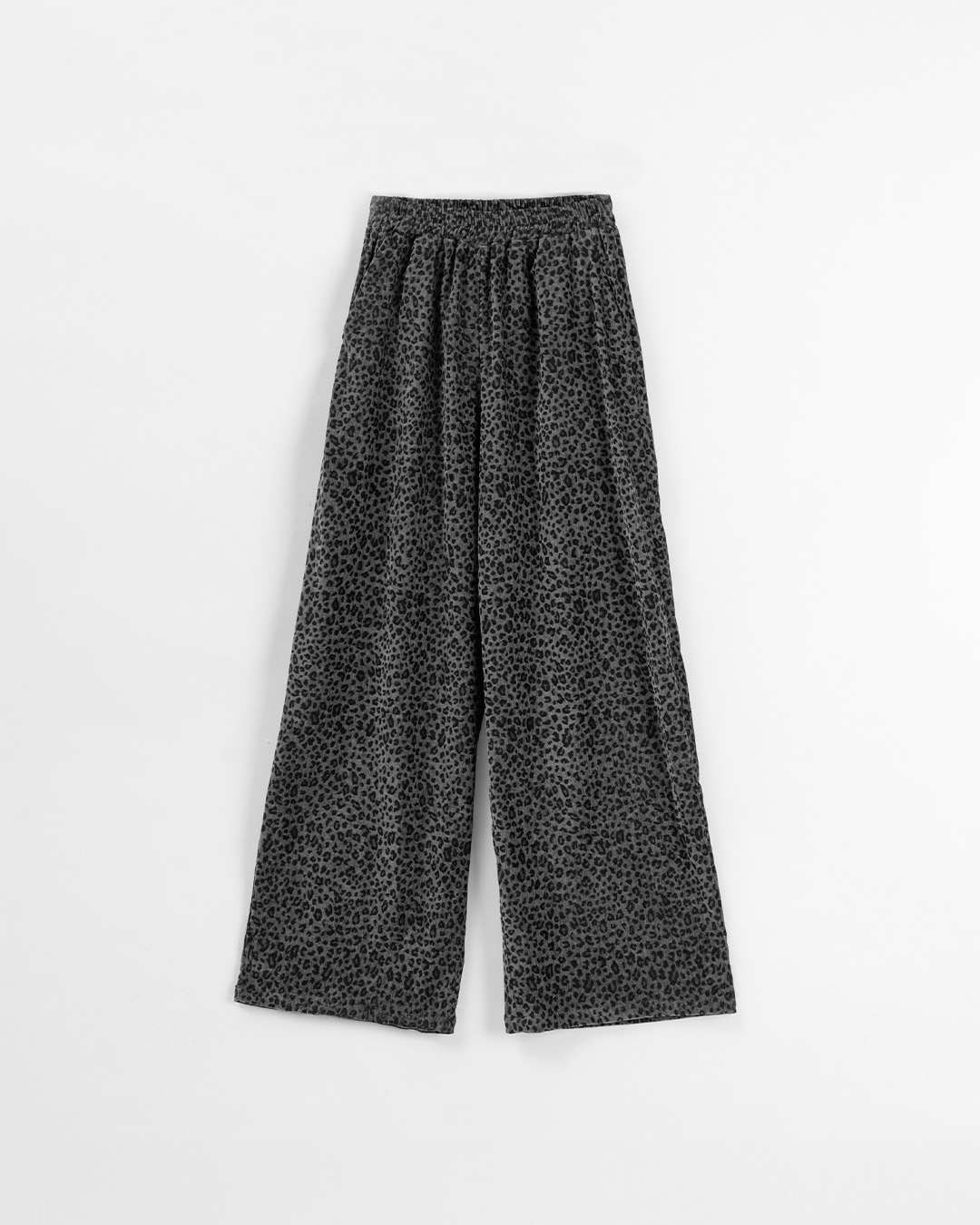 レオパード光沢フリースパンツ 2色展開