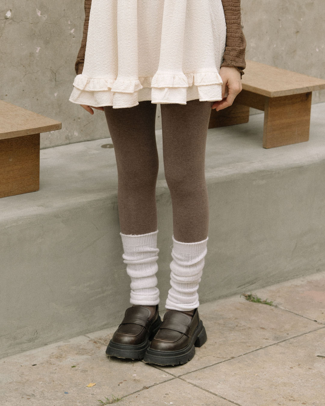 無地ストレッチタイツ 4色展開