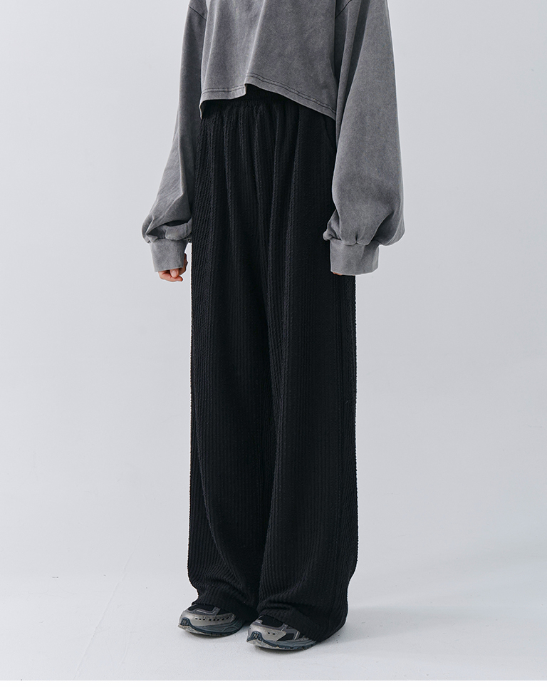 ベロアリブパンツ 2色展開