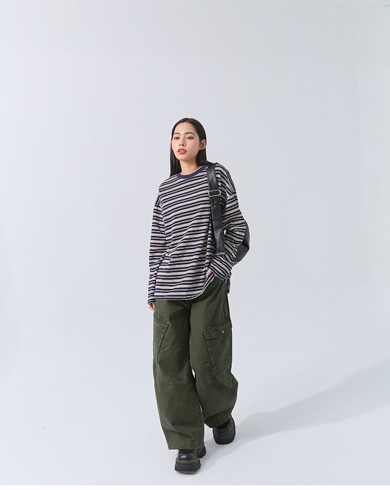 冬1尚未收到---ポケットワークカーブパンツ 2色展開