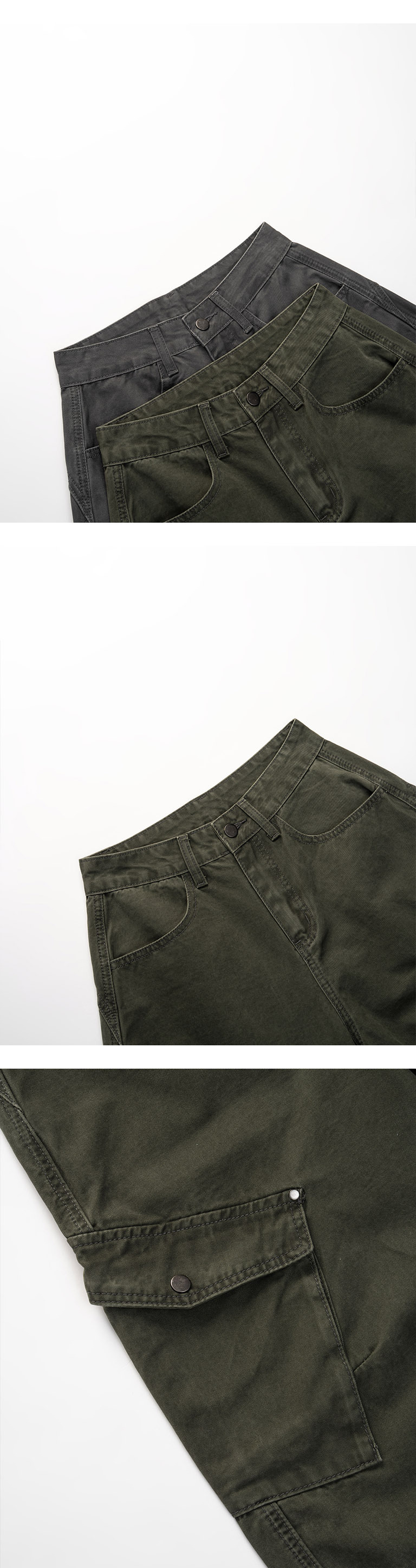 冬1尚未收到---ポケットワークカーブパンツ 2色展開