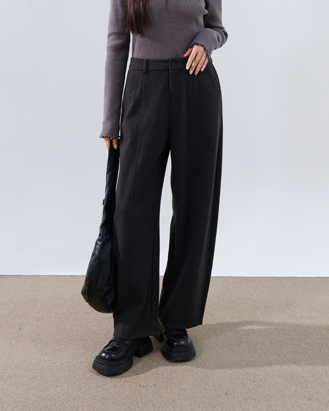 コクーンスラックスパンツ 2色展開