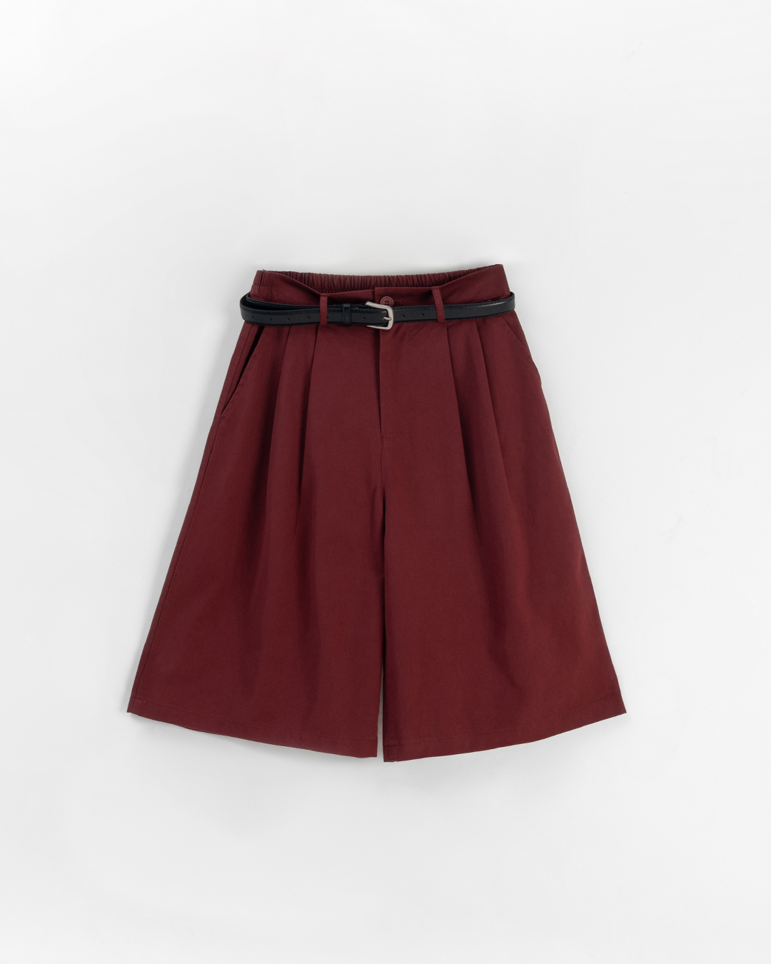 ベルト付きハーフパンツ 3色展開