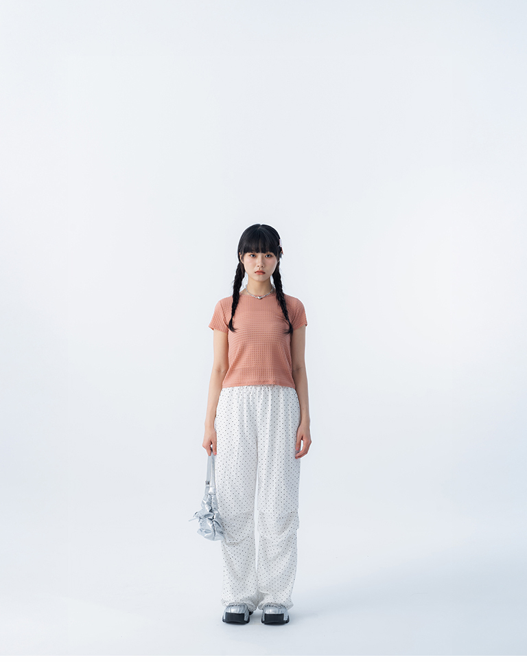 ドットプリーツパンツ 2色展開