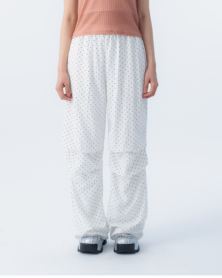 ドットプリーツパンツ 2色展開