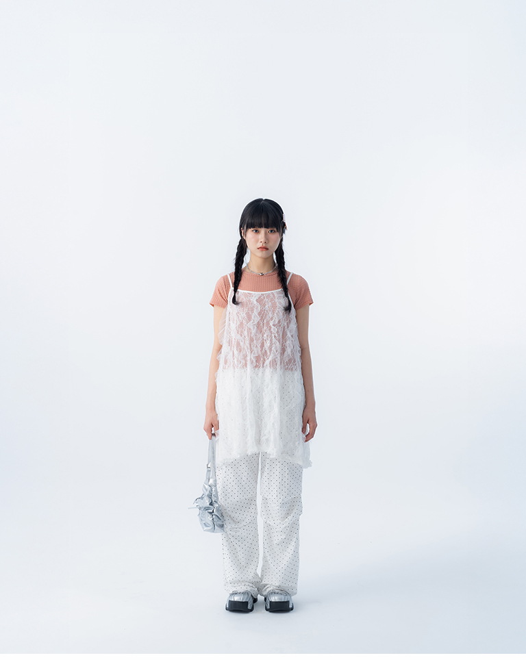 ドットプリーツパンツ 2色展開