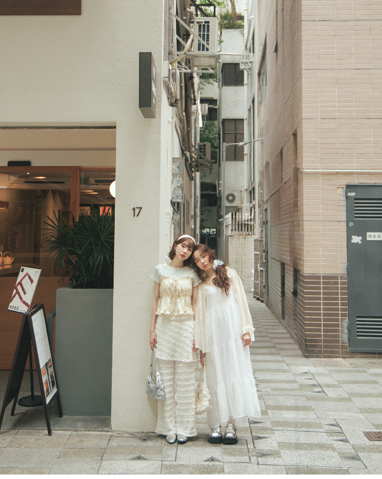 ティアードジャガードパンツ 2色展開