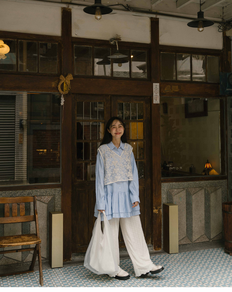 フラワージャカードフリルワイドパンツ 2色展開