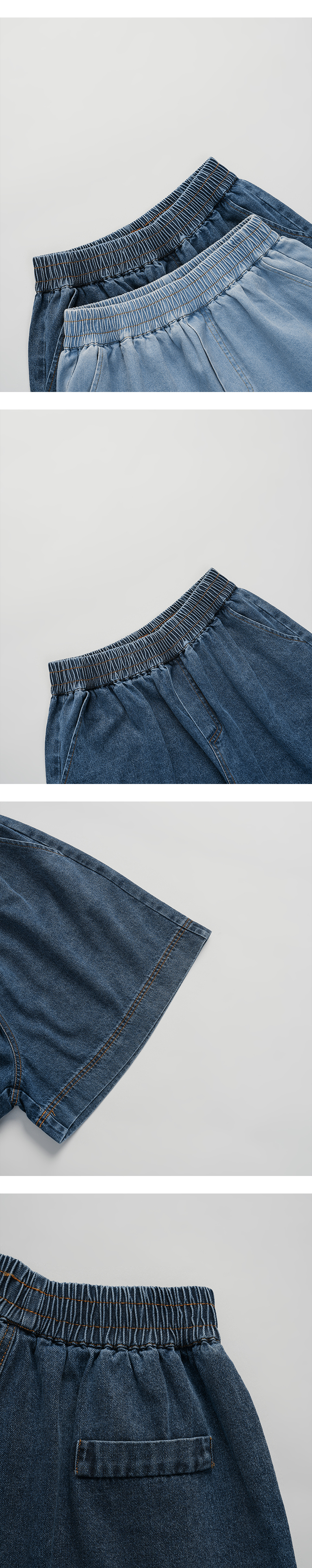 デニムショートパンツ 2色展開