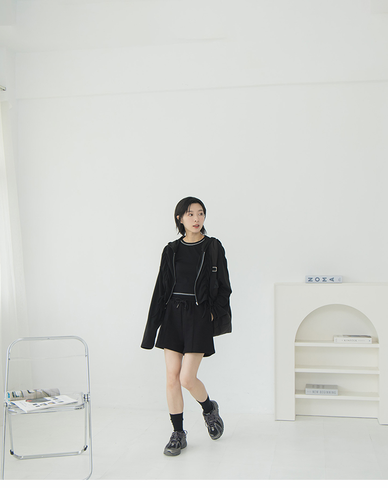 コットンドローストリングショートパンツ 4色展開