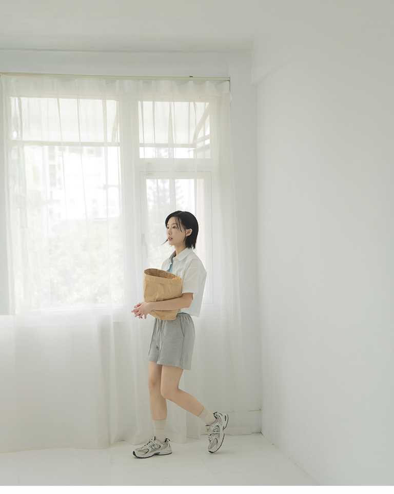 コットンドローストリングショートパンツ 4色展開