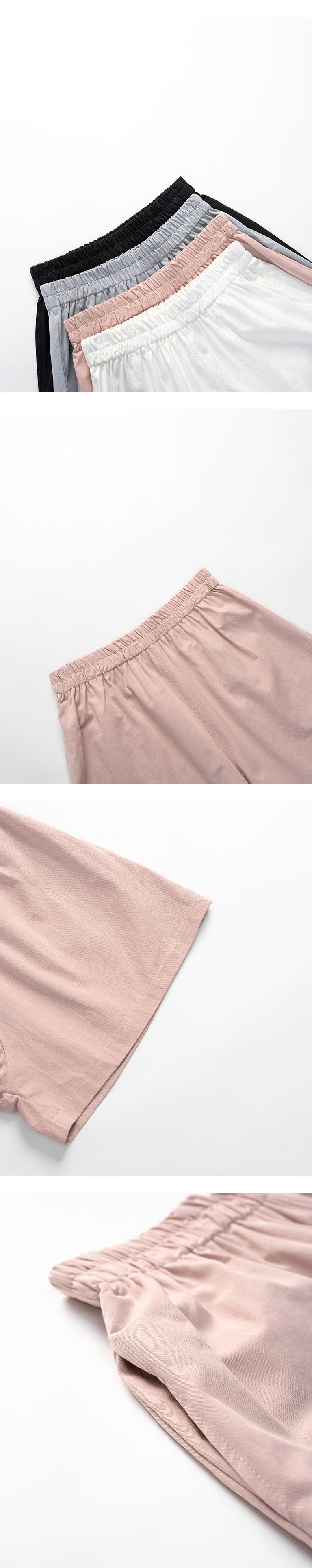 コットンショートパンツ 4色展開 S/M