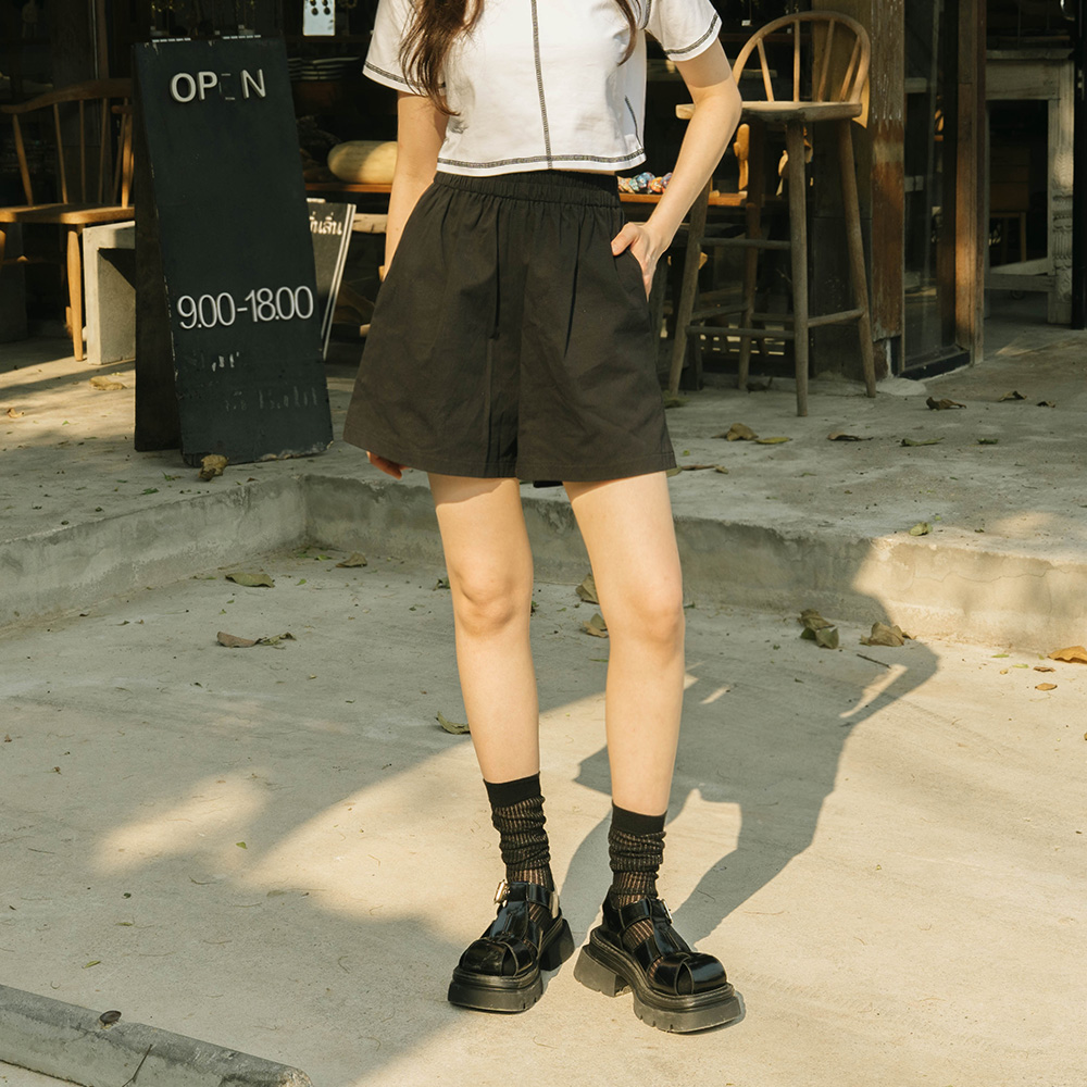 コットンショートパンツ 4色展開 S/M